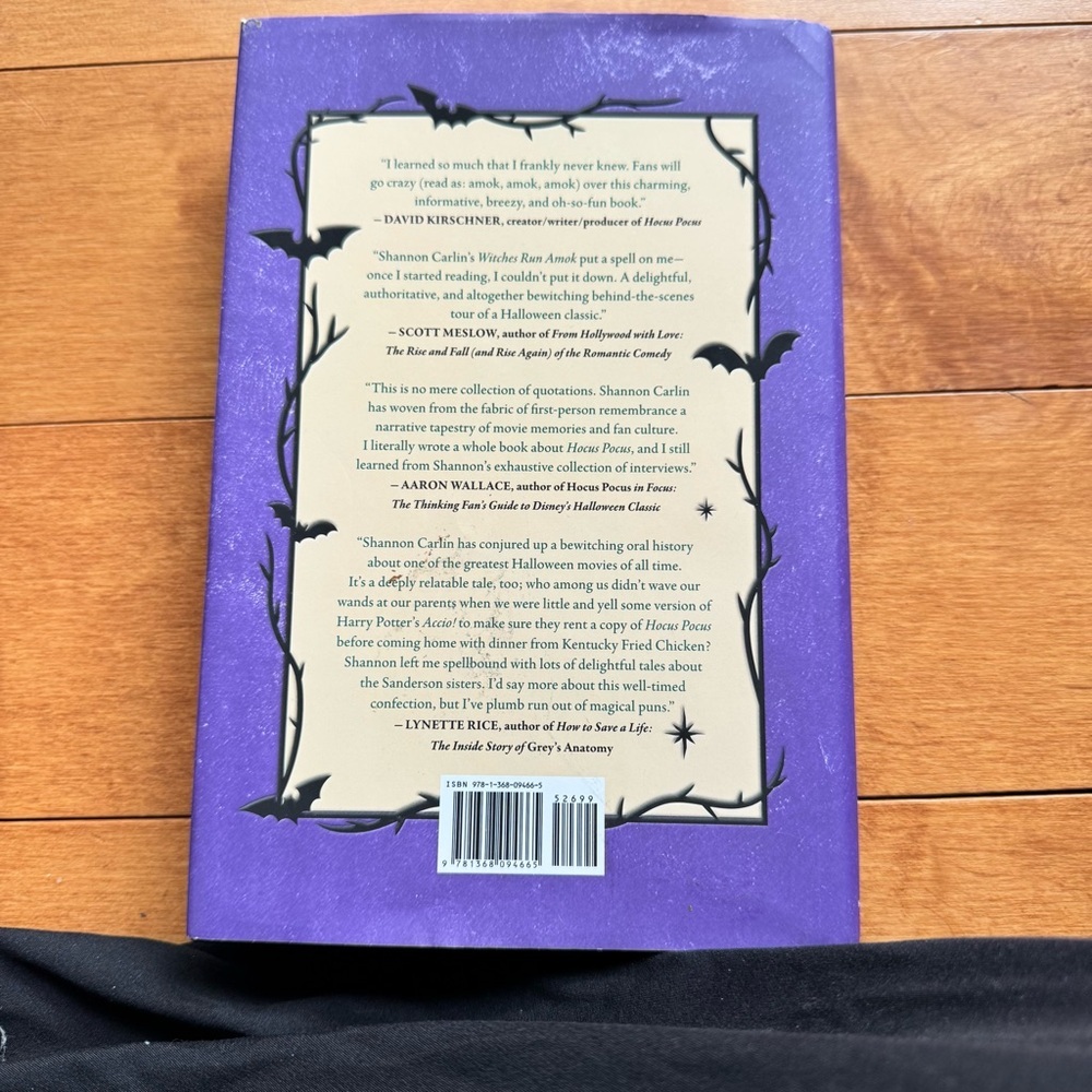 Disney Hocus Pocus Oral History Book - Purple and Yellow - Picture 4 of 6